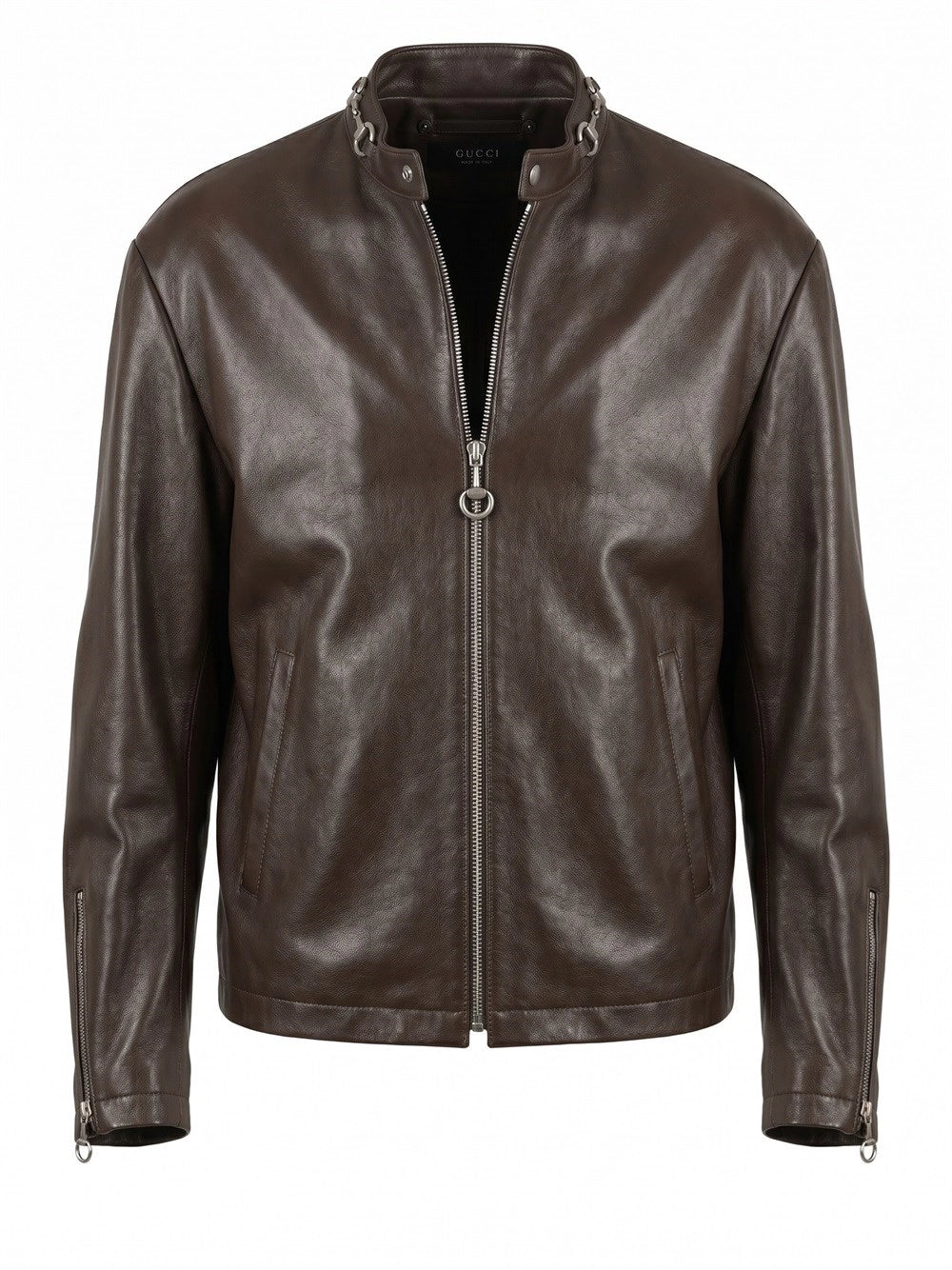 Gucci Men Bull Leather Jacket GUCCI