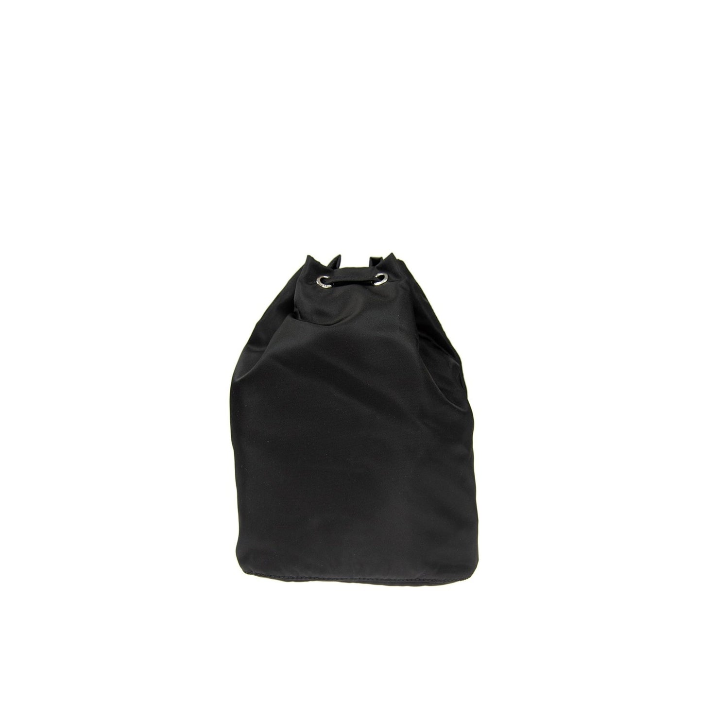 Prada Nylon And Leather Drawstring Pouch Women PRADA