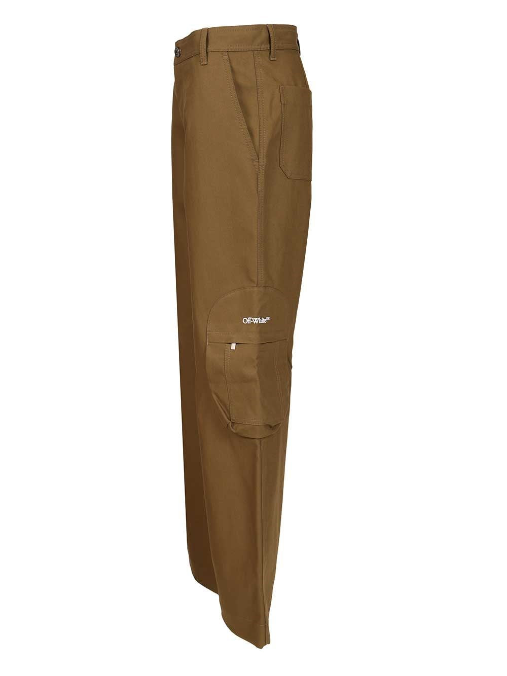 Off-White Men Bookish Cotton Cargo Pant OFF-WHITE