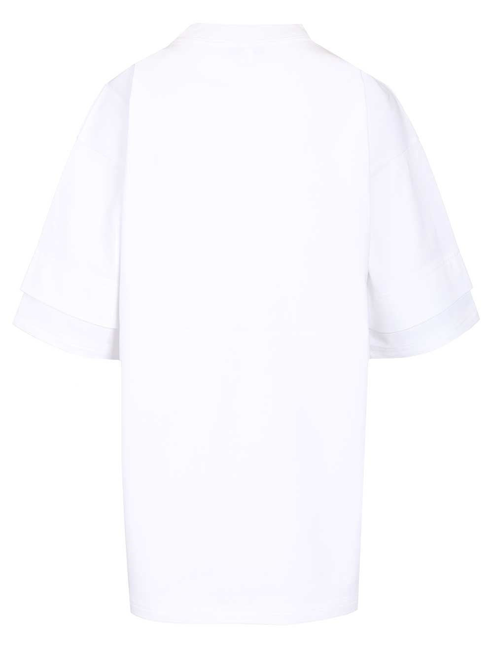 Alaïa Women Layered Cotton T-Shirt