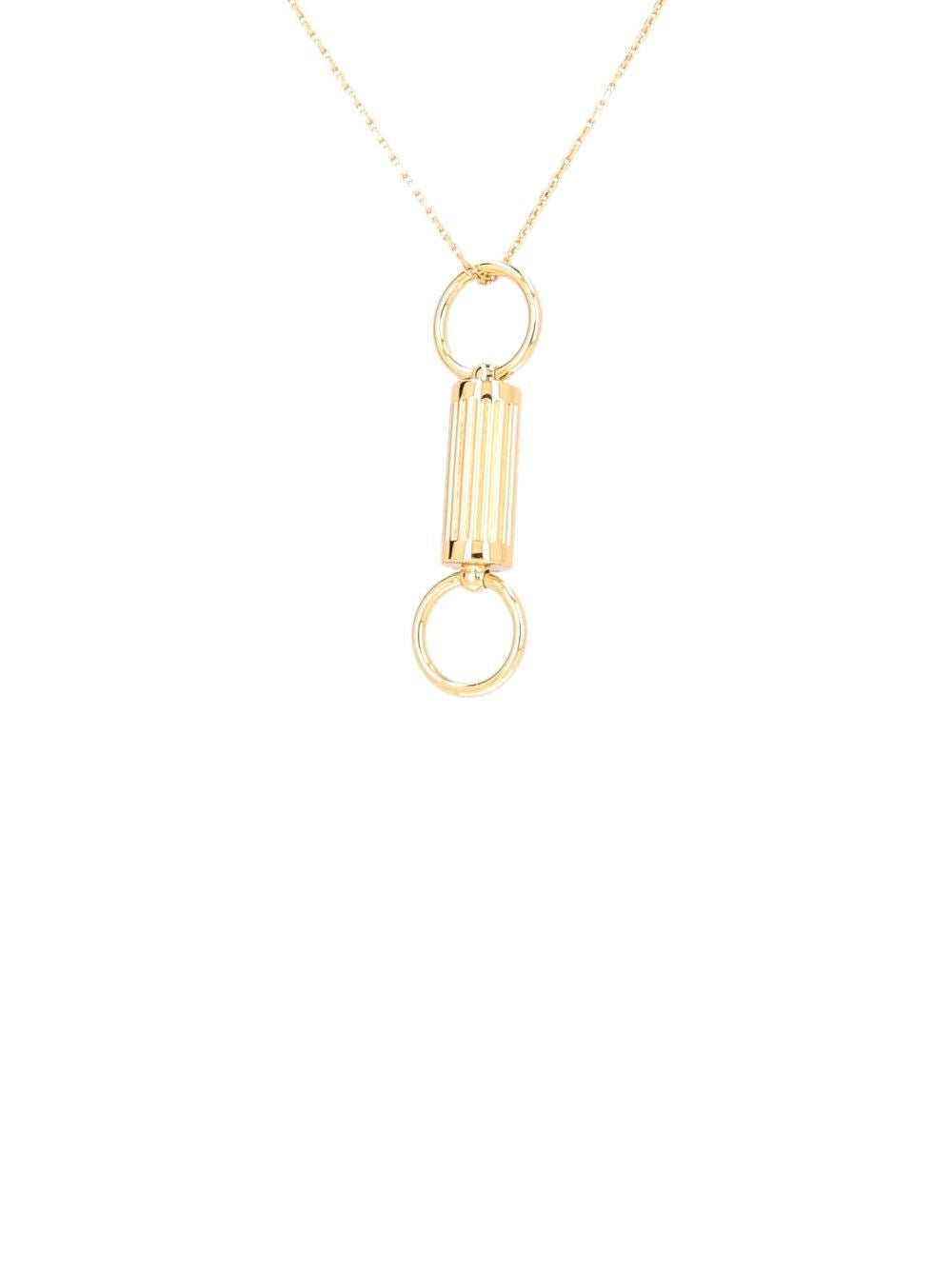 Ami Women Flute Brass Necklace AMI PARIS