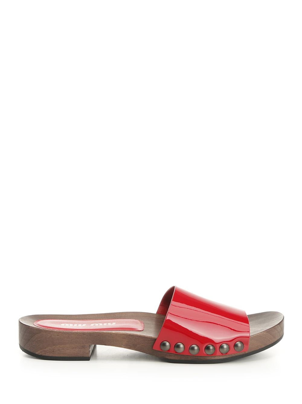 Miu Miu Women Patent Leather Clogs MIU MIU