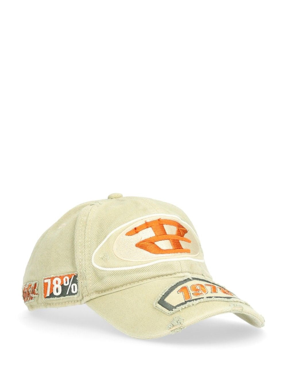 Diesel Men Baseball Cap With Embroidered Patches DIESEL