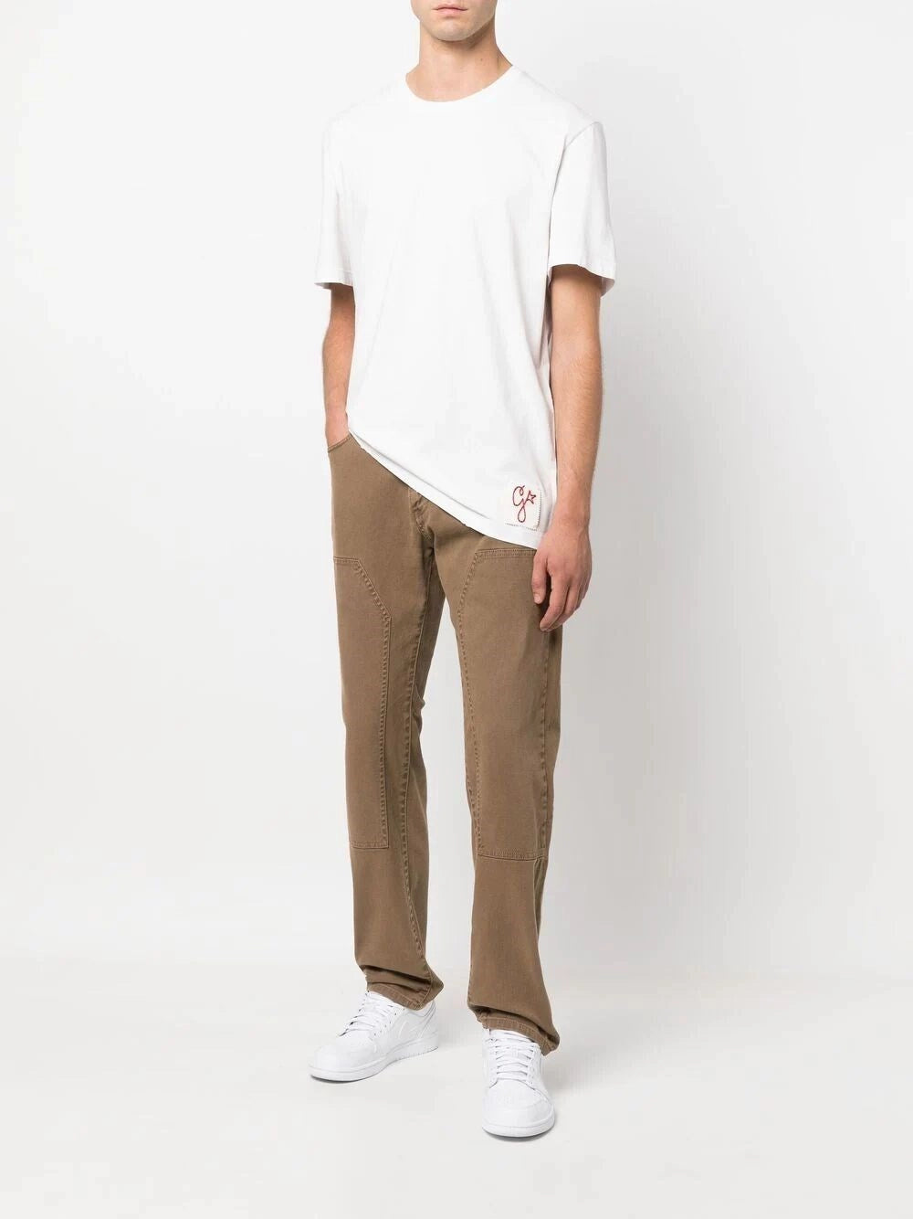 Golden Goose Men T-Shirt Distressed Cotton GOLDEN GOOSE