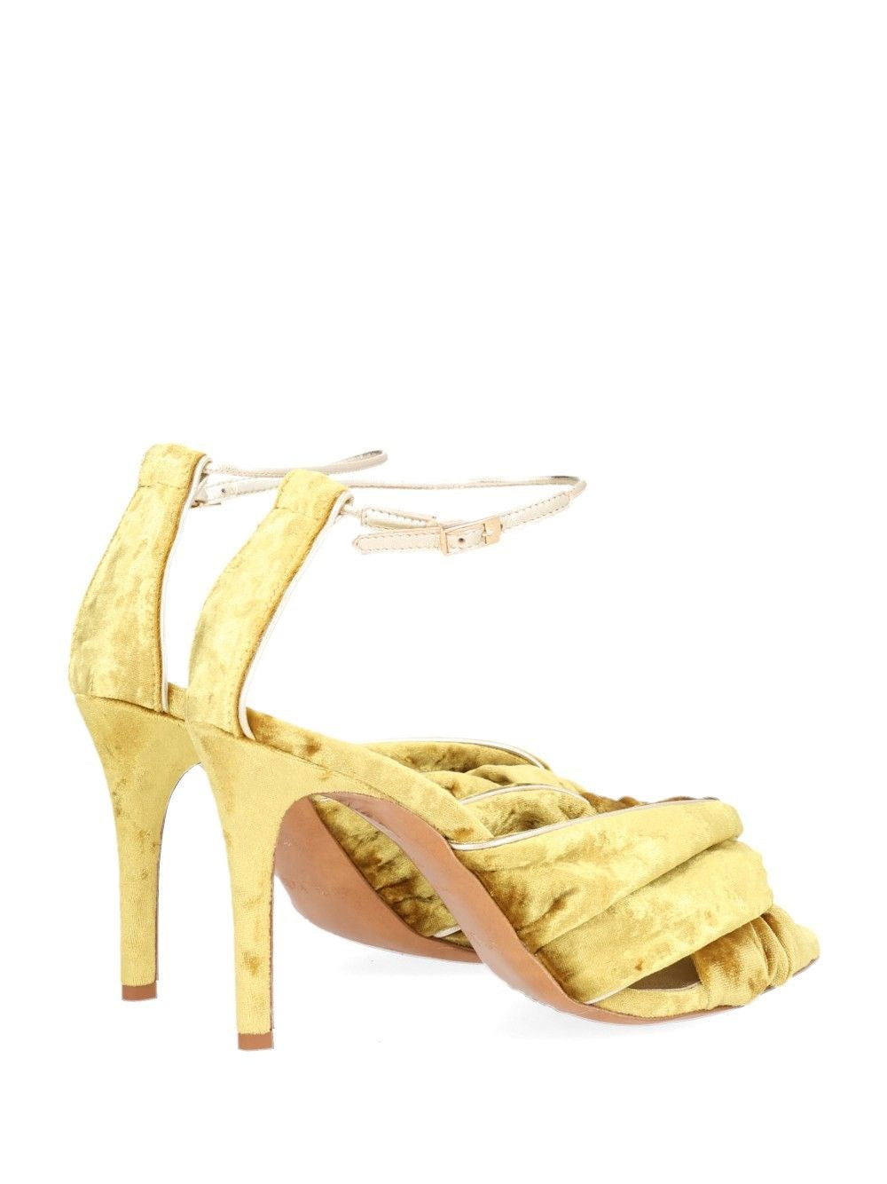 Forte_Forte Women Heliodore High Heel Velvet Crossover Sandal FORTE FORTE