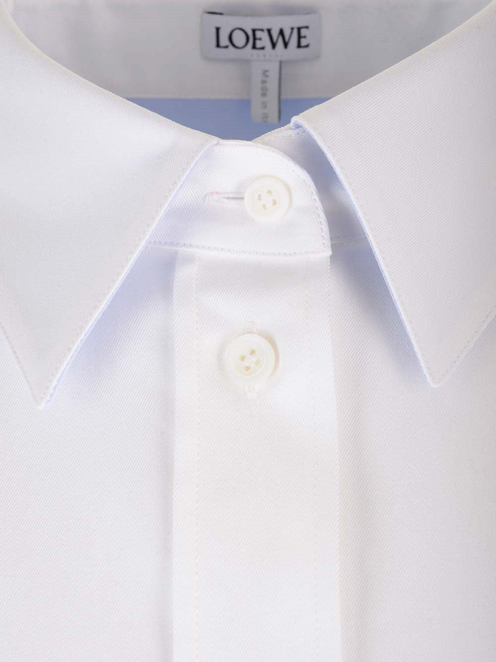 Loewe Women White Cotton Twill Shirt LOEWE