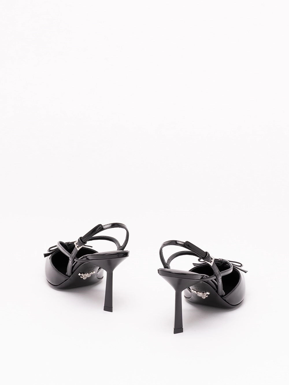 Prada Women Brushed Leather Slingback Pumps PRADA