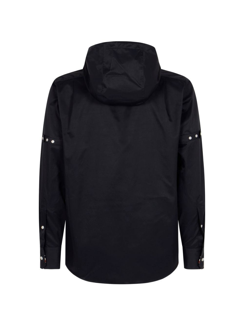 Thom Browne Men Nylon Hooded Shirt THOM BROWNE