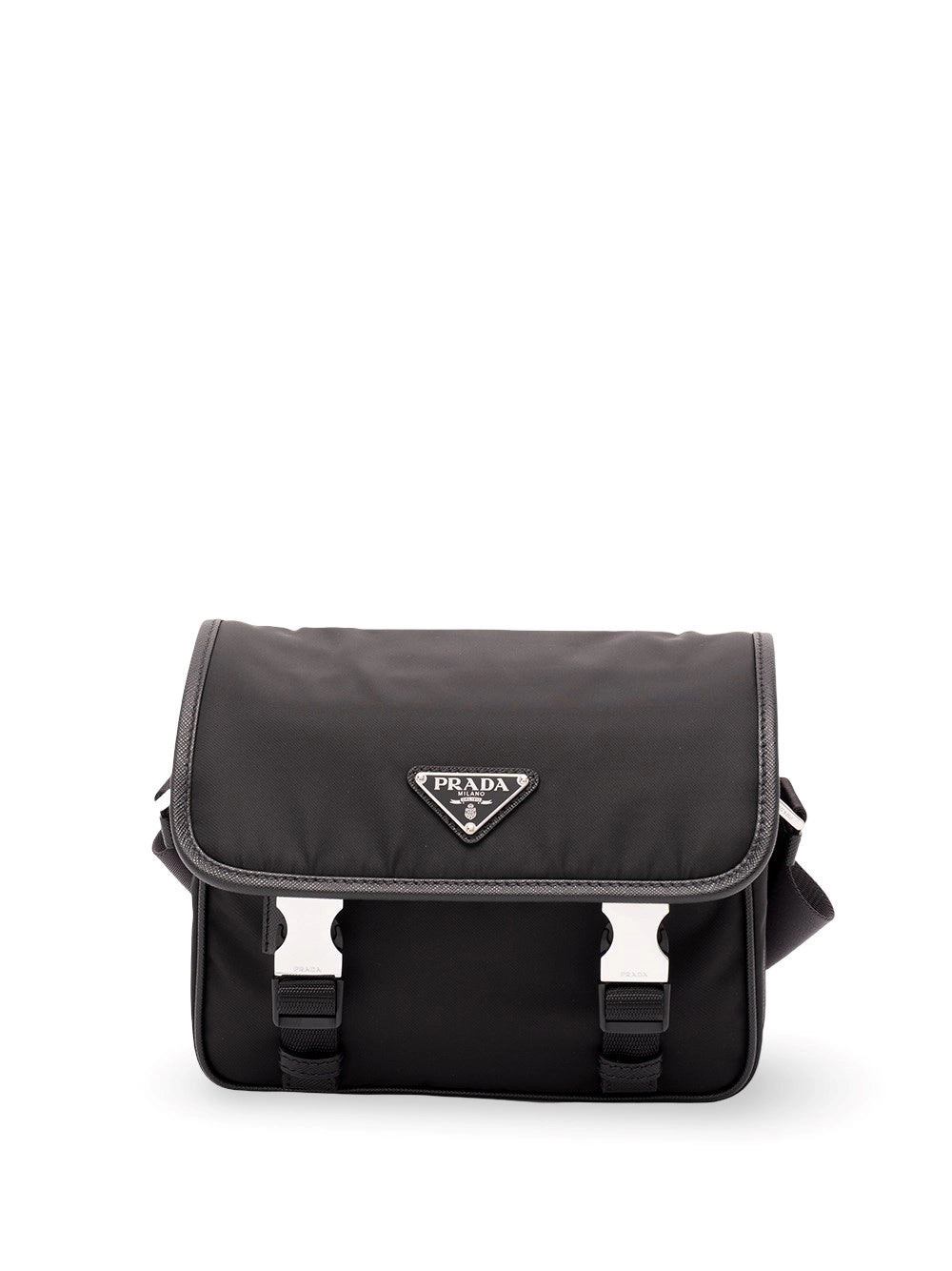 Prada Men Re-Nylon And Saffiano Leather Shoulder Bag PRADA
