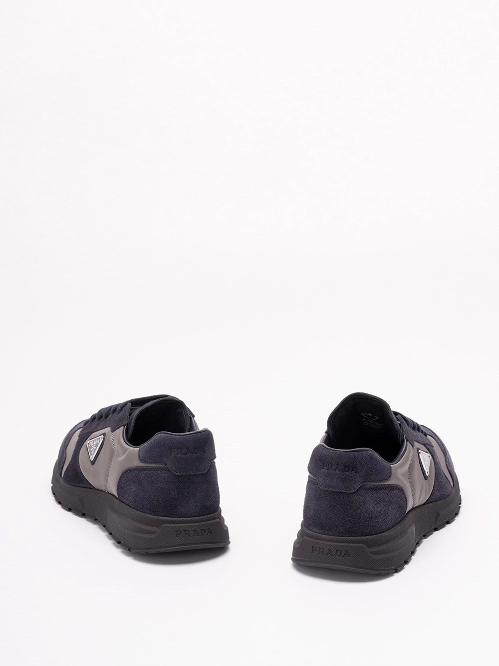 Prada Men Suede And Re-Nylon Sneakers PRADA