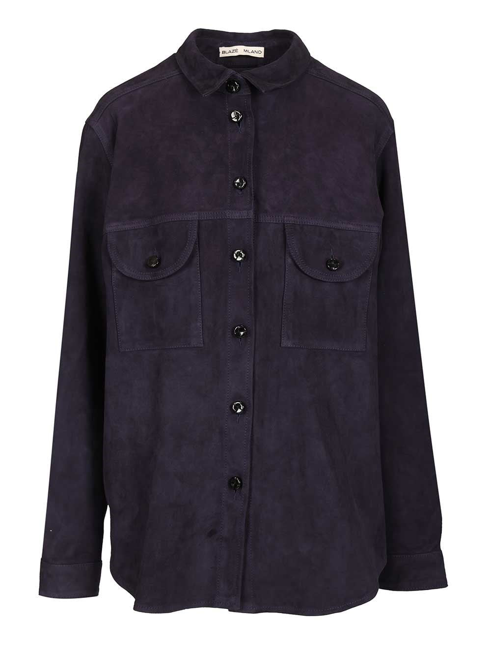 Blazé Milano Women Viva Berber Suede Shirt BLAZE MILANO