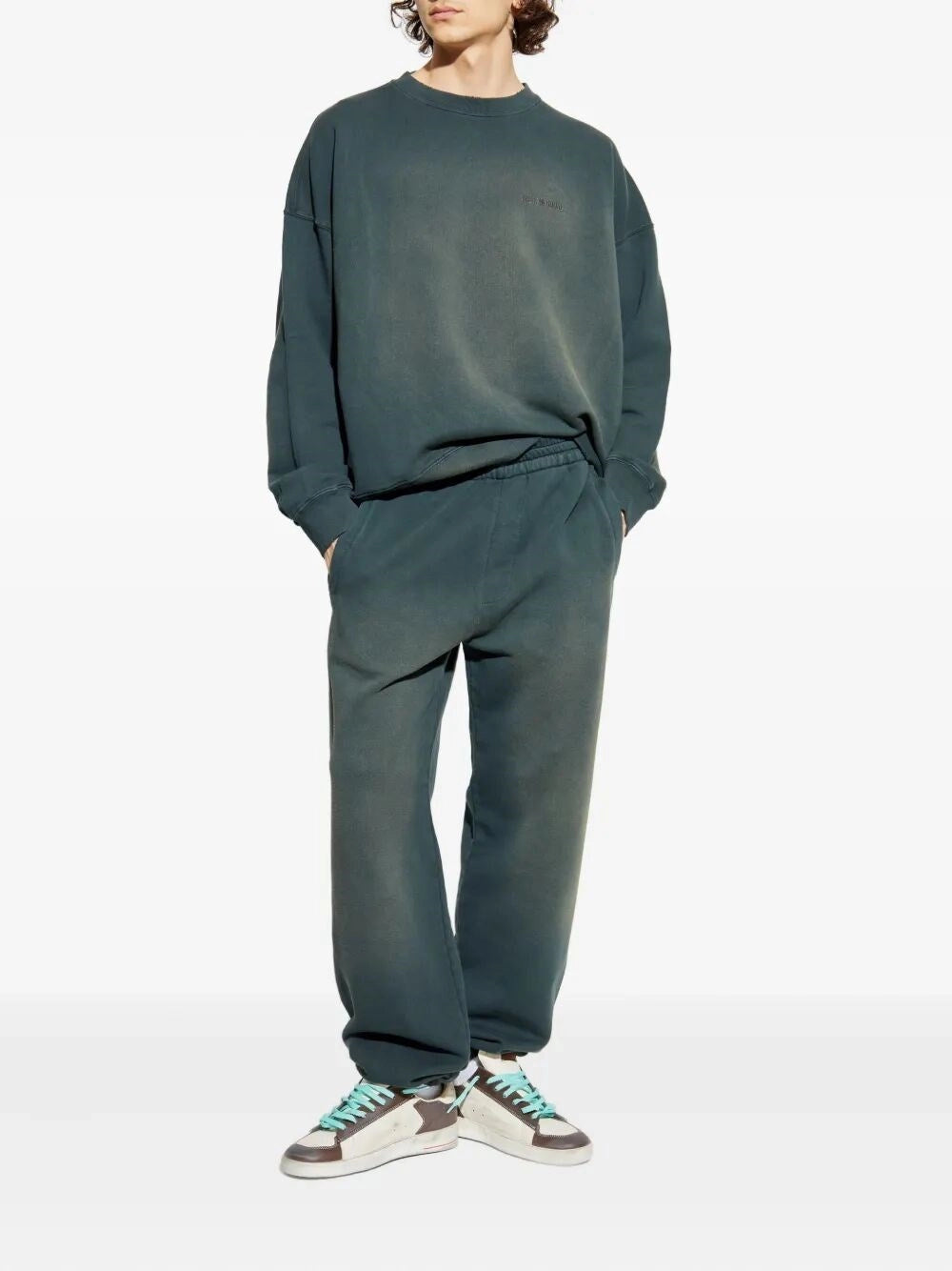 Golden Goose Men `Journey` Crew-Neck Sweatshirt With Embroidery GOLDEN GOOSE