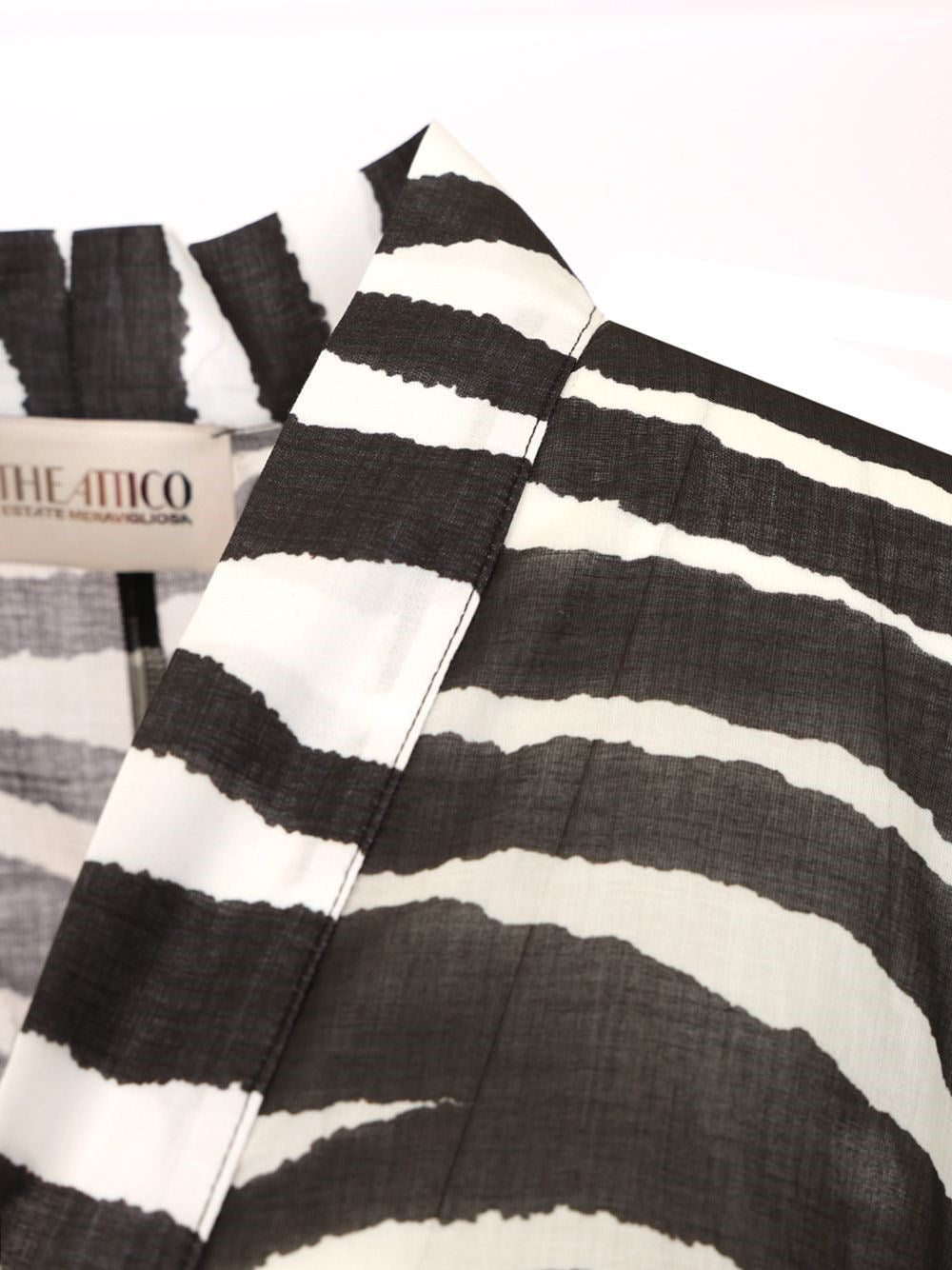 The Attico Women Zebra Print Caftan THE ATTICO