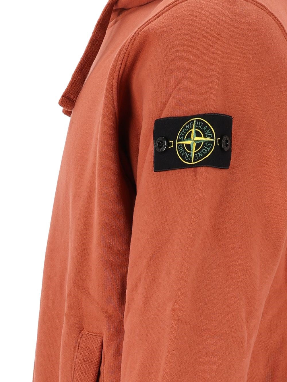 Stone Island Men Brushed Organic Cotton Hoodie STONE ISLAND