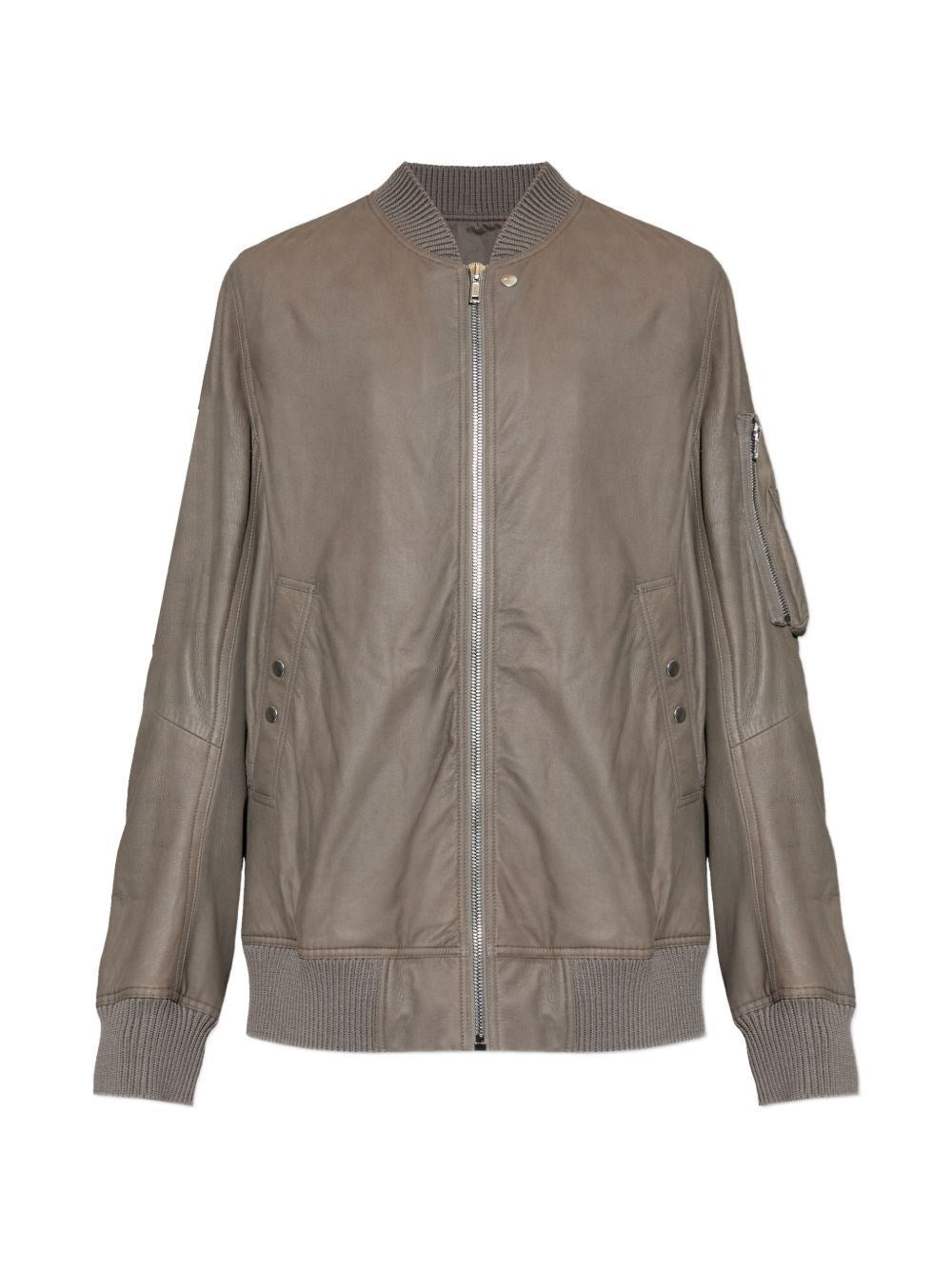Rick Owens Men Aviator Leather Jacket RICK OWENS