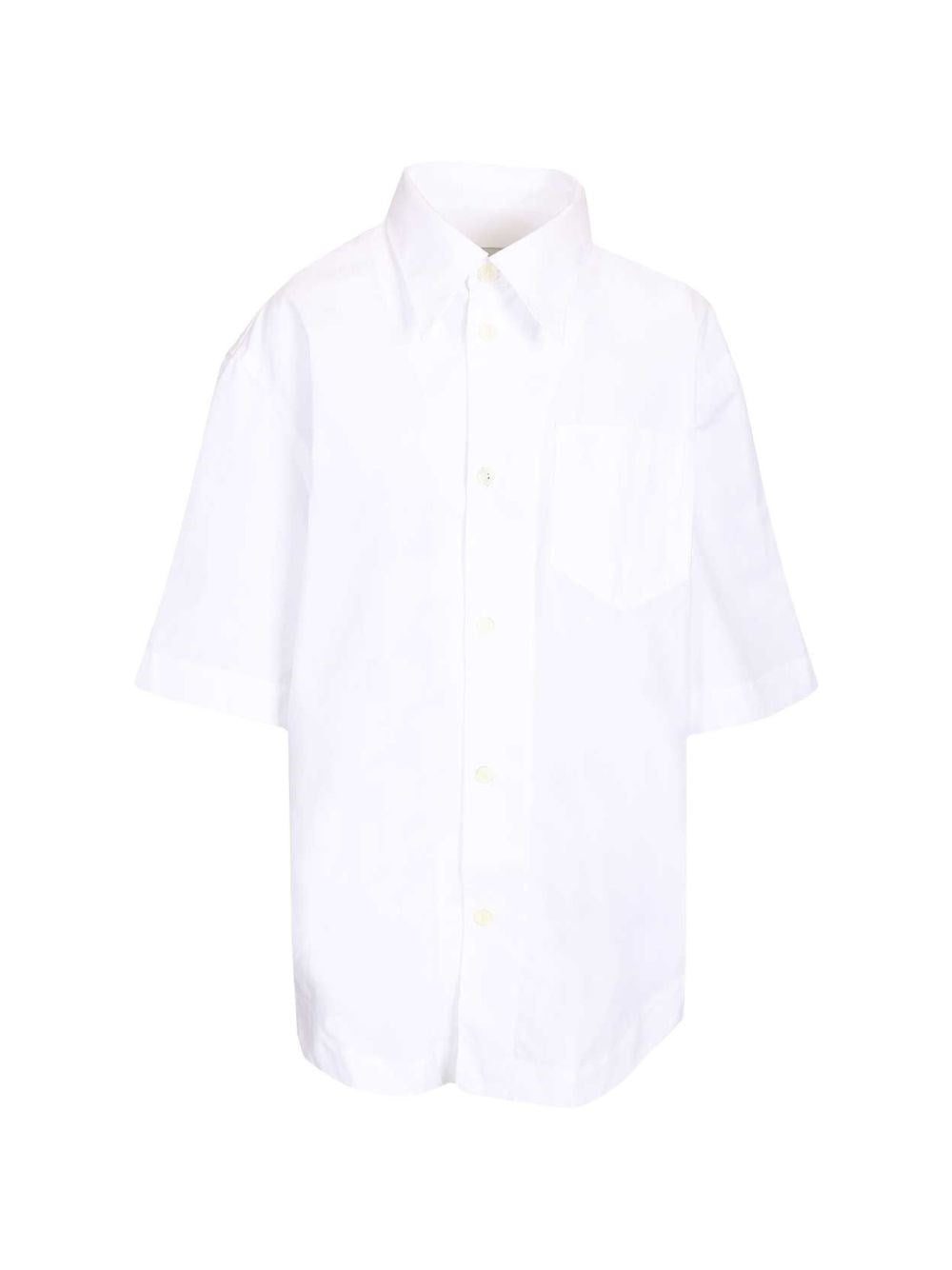 Ami Women Short-Sleeved Poplin Shirt AMI PARIS