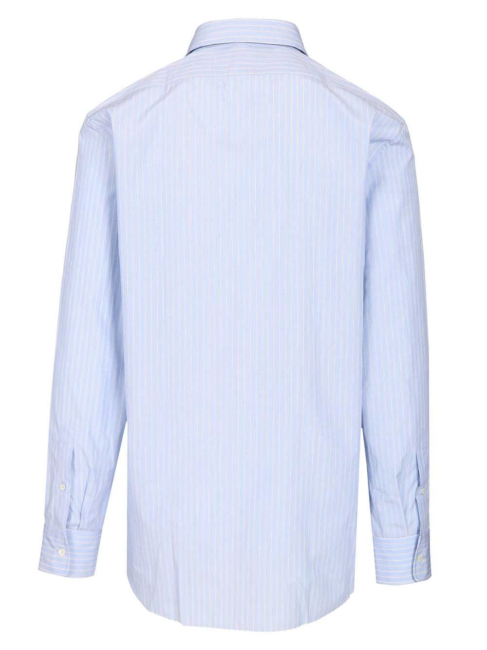 Maison Margiela Men Tailored Striped Cotton Shirt MAISON MARGIELA
