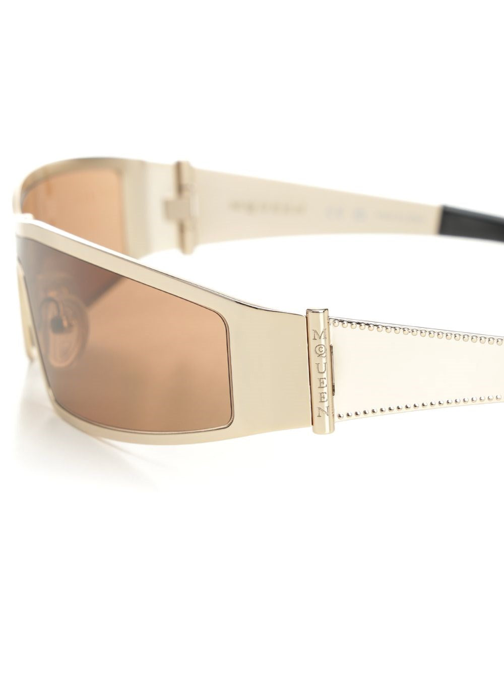 Mcqueen Women Metal Sunglasses In Light Gold ALEXANDER MCQUEEN