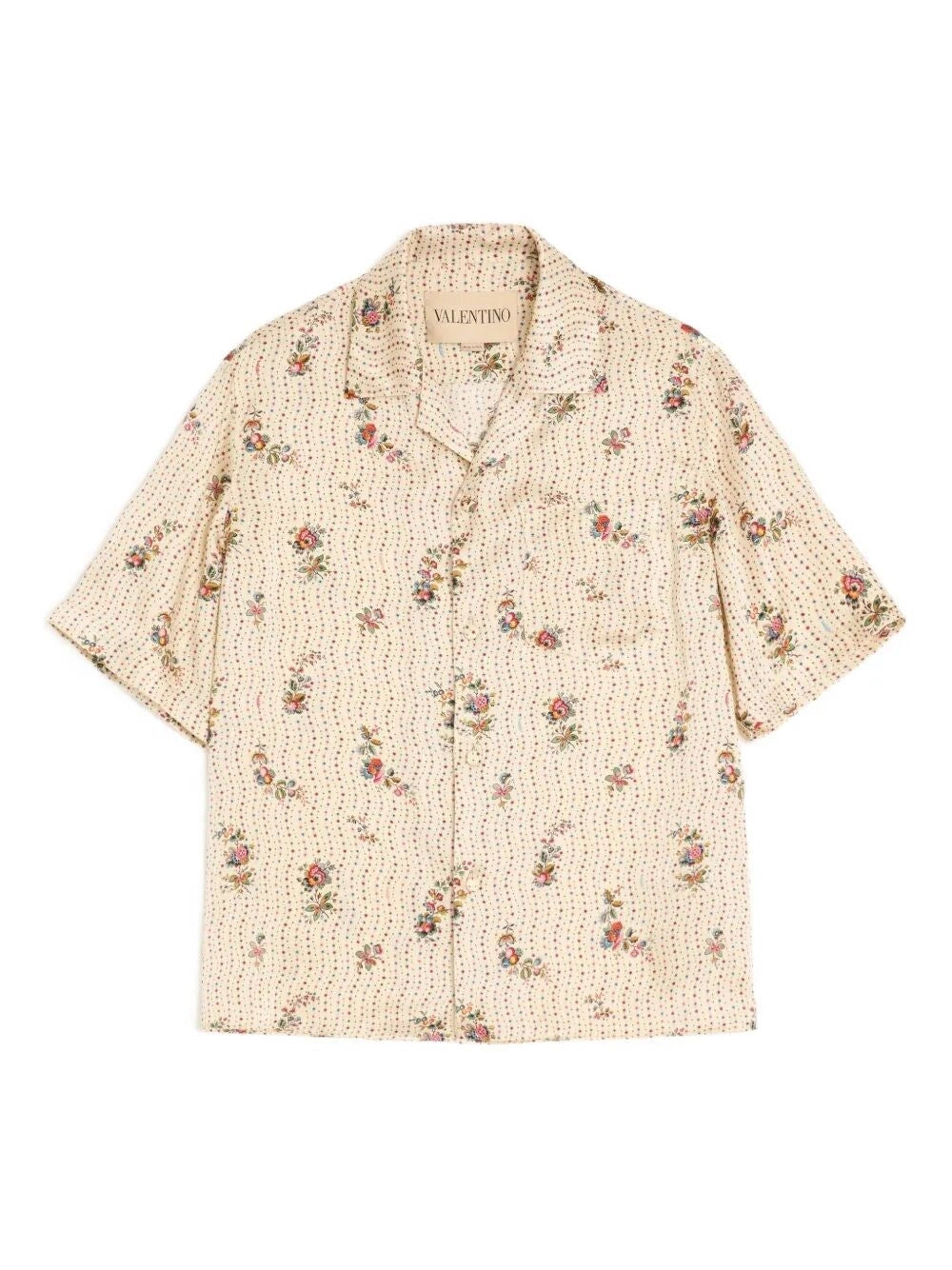 Valentino Garavani Men `Papier Floral` Bowling Shirt VALENTINO GARAVANI