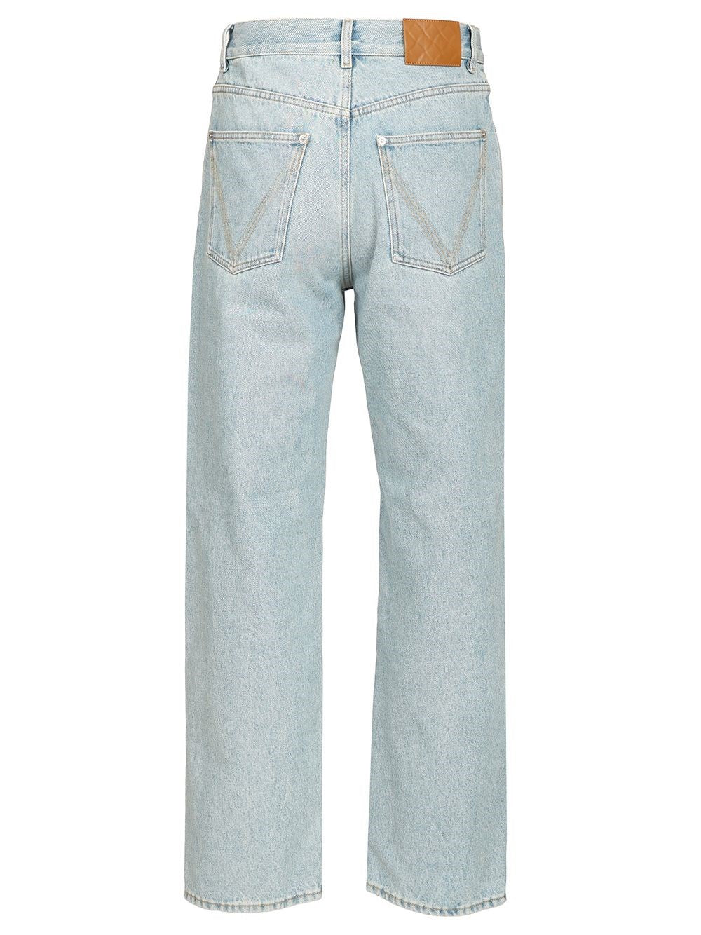 Bottega Veneta Men Sky Bleached Wide Leg Jeans BOTTEGA VENETA