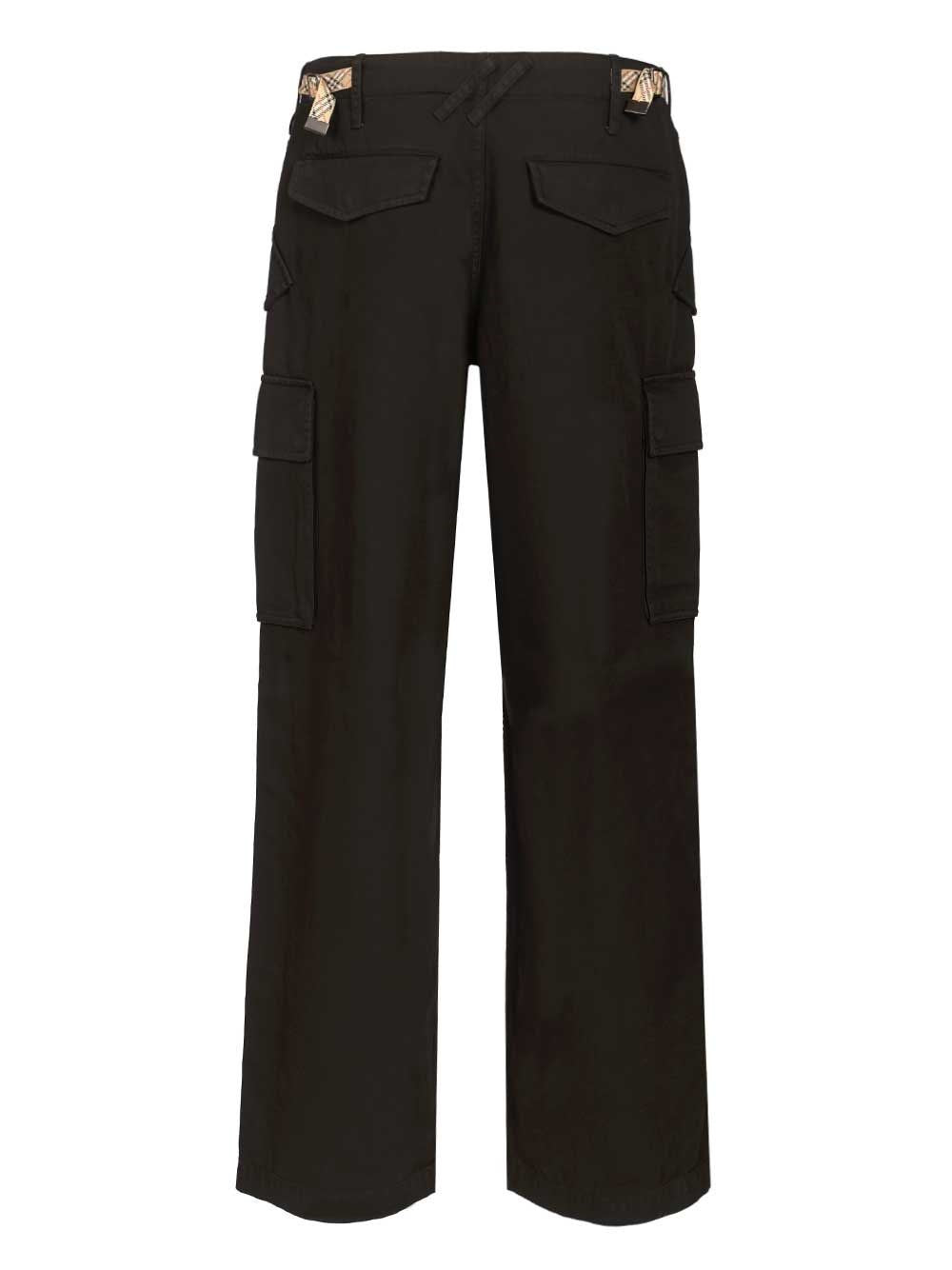 Burberry Men Cargo Trousers Crafted From Cotton Twill BURBERRY