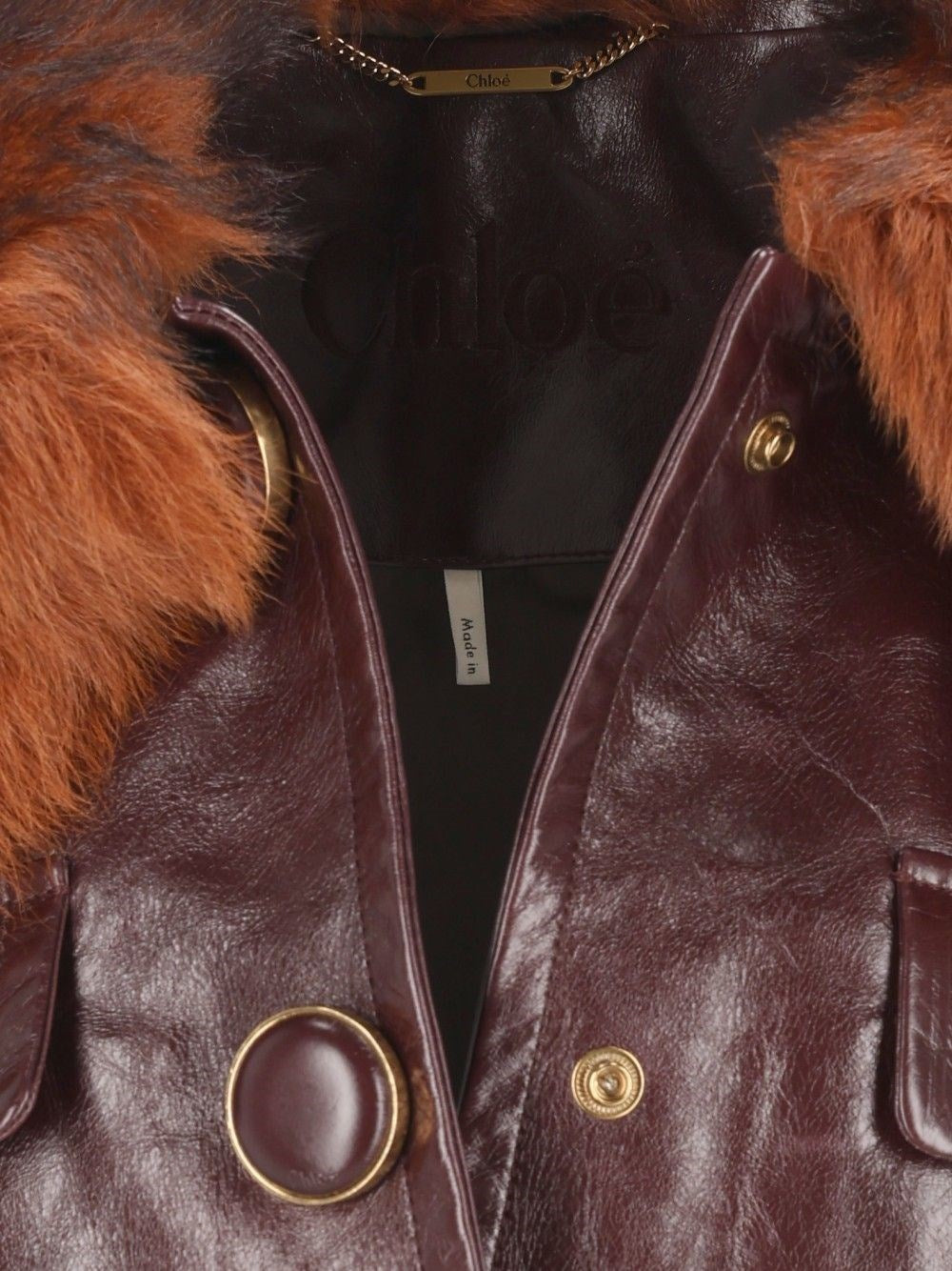Chloe' Women Short Leather Jacket CHLOE