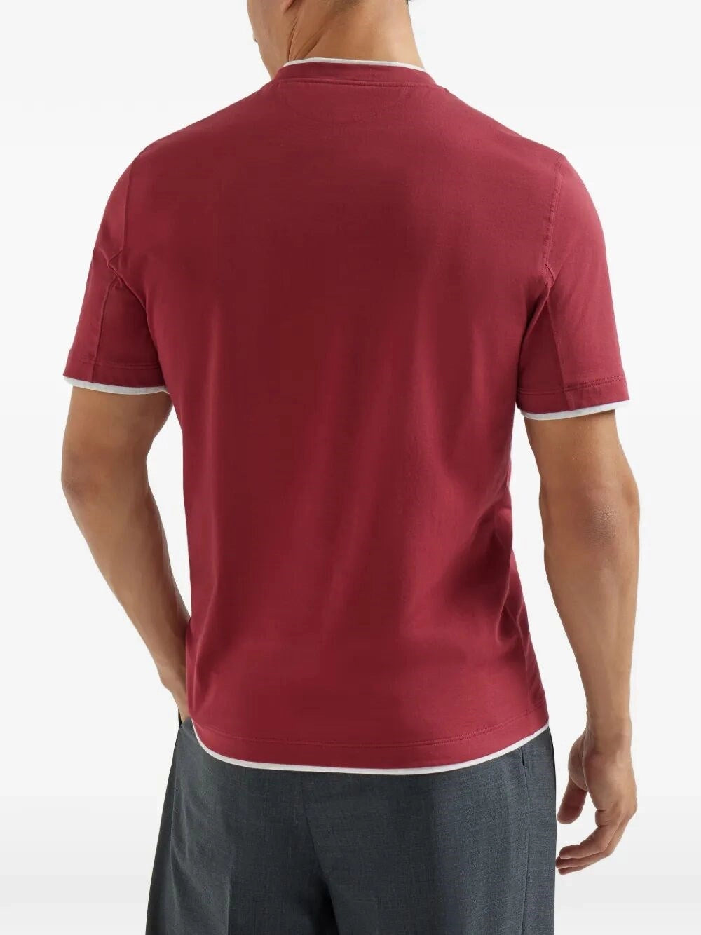 Brunello Cucinelli Men T-Shirt With Faux-Layering BRUNELLO CUCINELLI