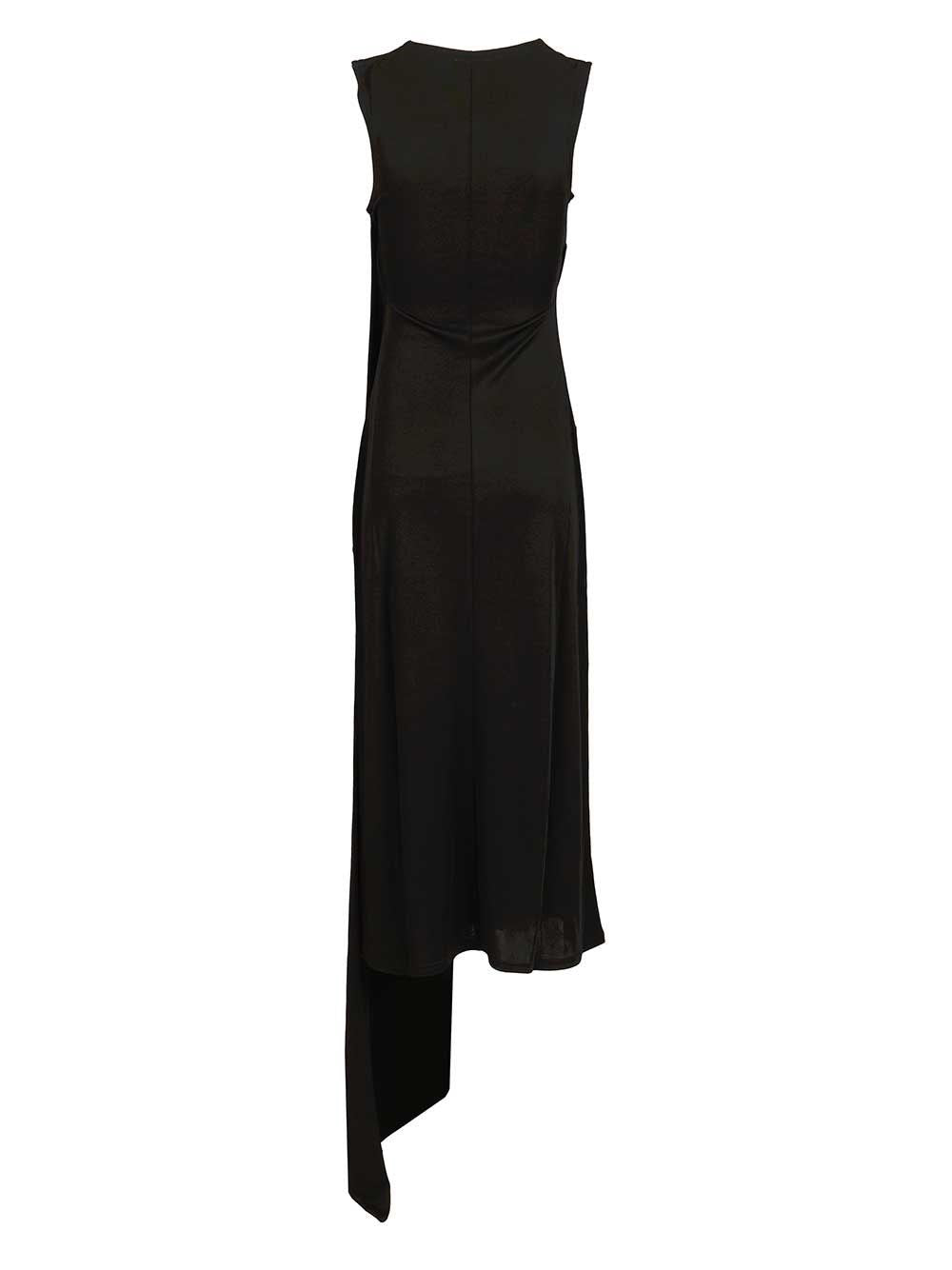 Ami Women Long Dress In Jersey Crepe AMI PARIS