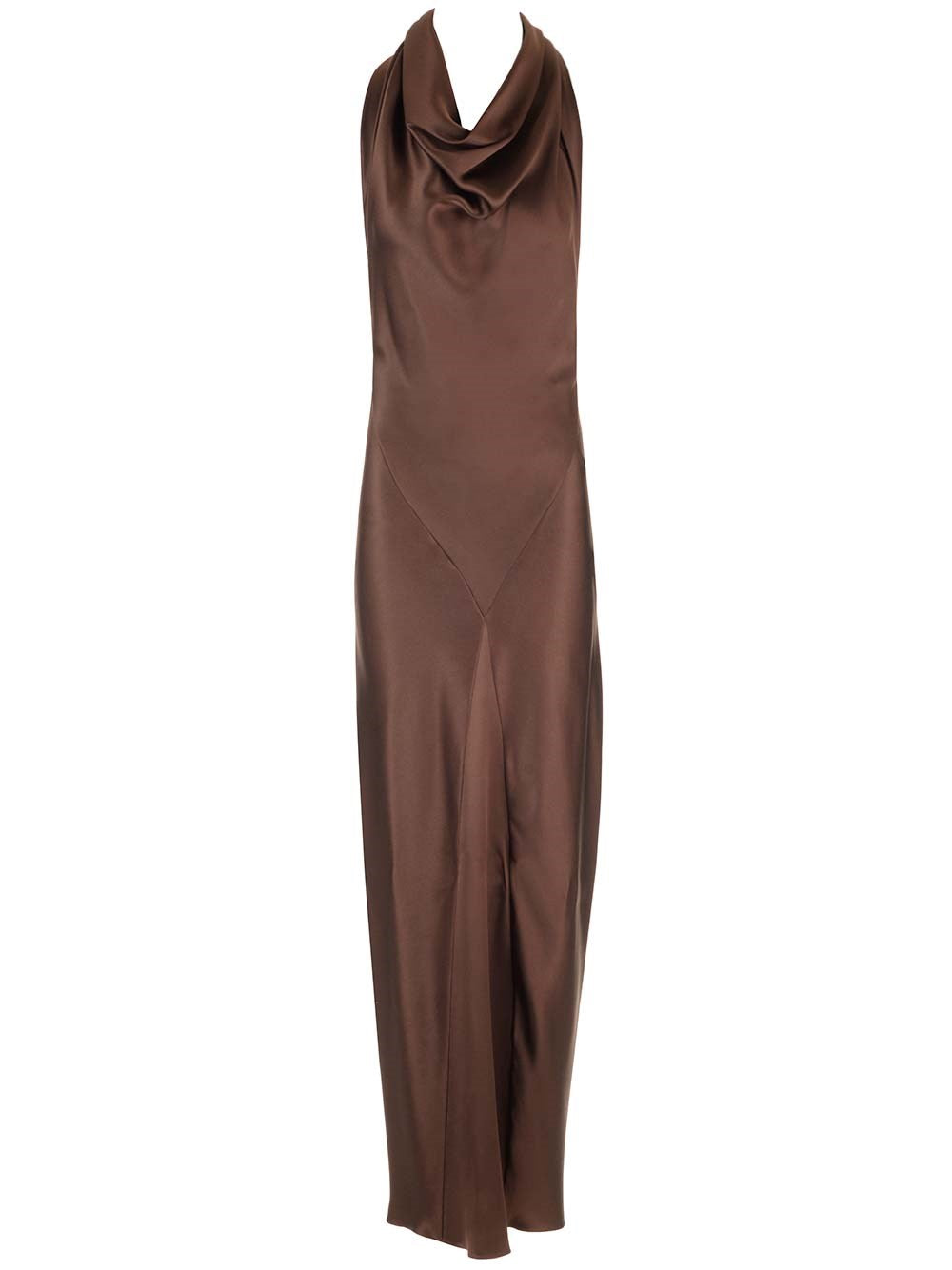 Loewe Women Long Scarf Dress In Silk Satin LOEWE