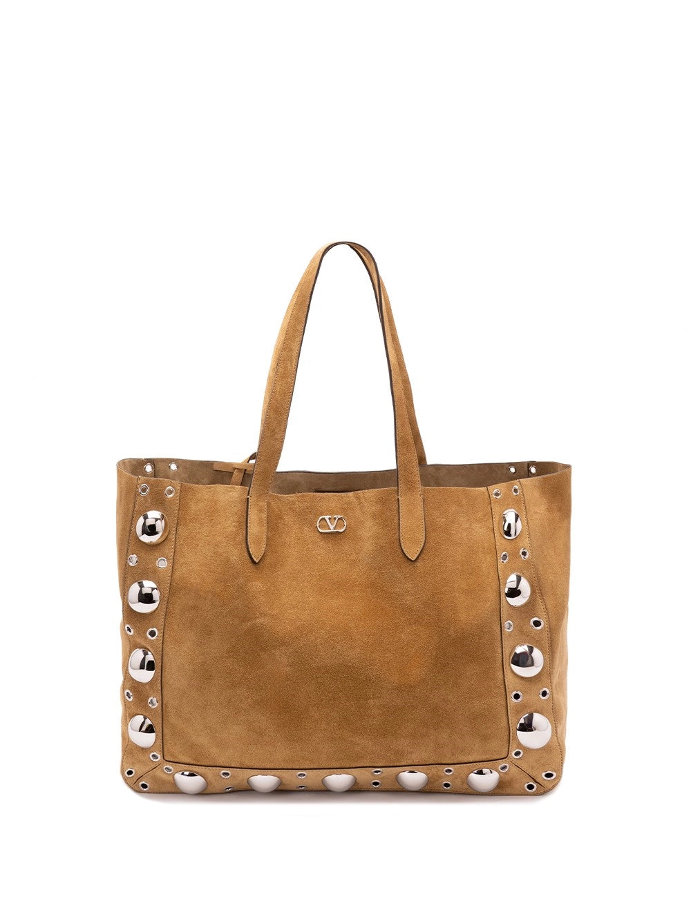 Valentino Garavani Men `Nellcote` Multi Studs Logo Large Leather Tote VALENTINO GARAVANI