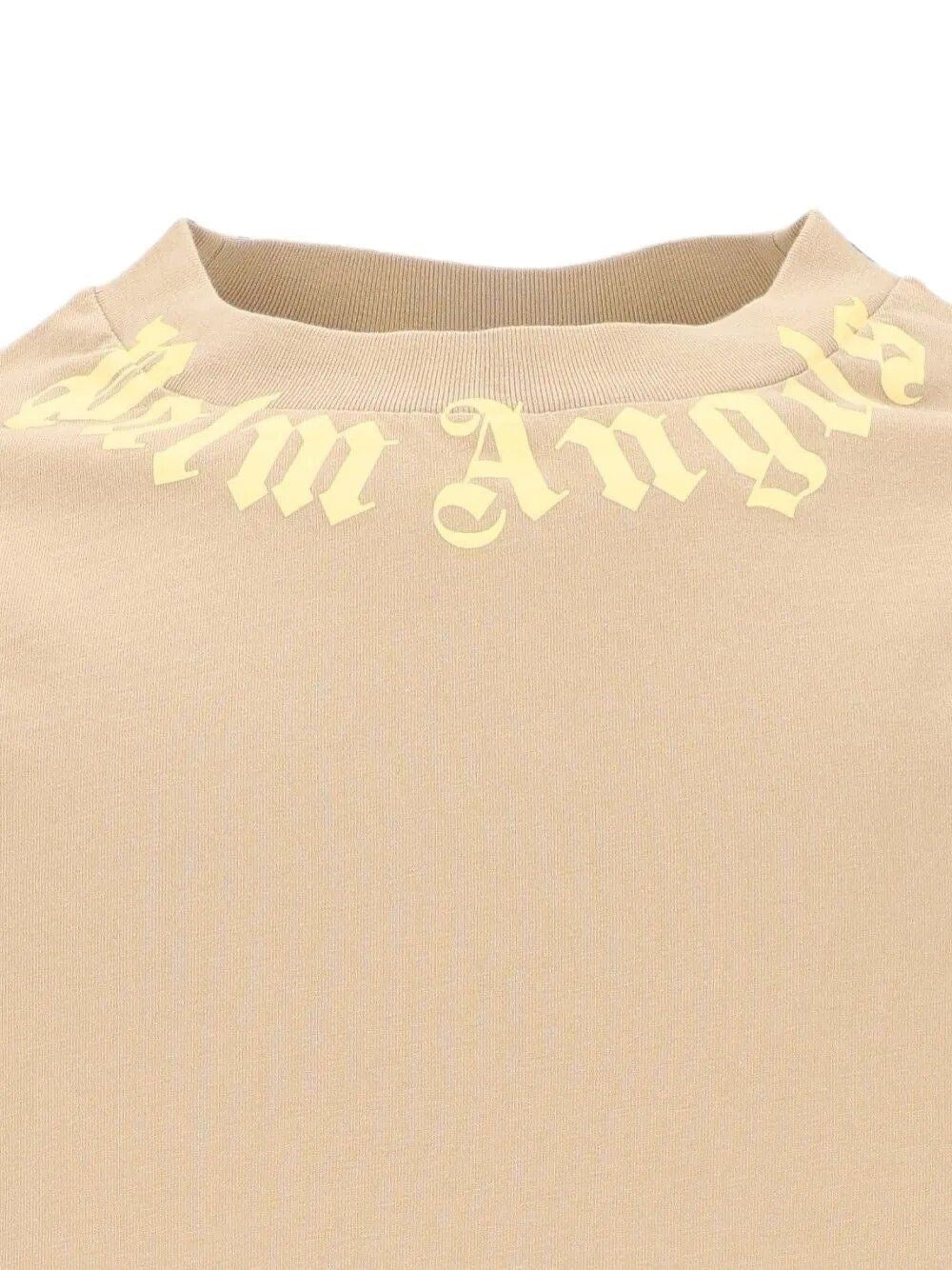 Palm Angels Men Neck Logo T-Shirt PALM ANGELS