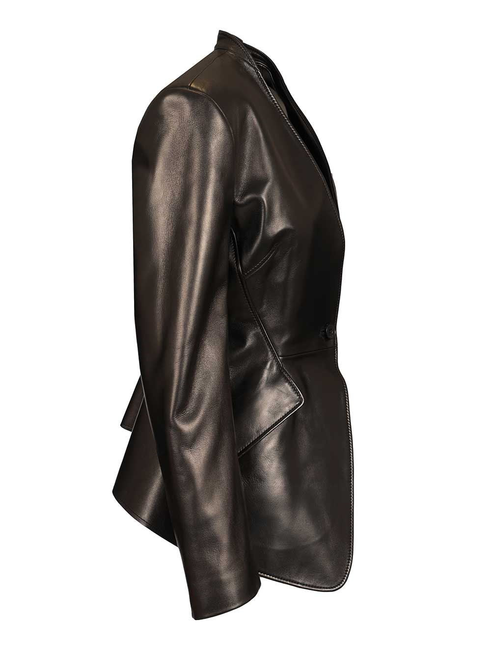 Mcqueen Women Tailored Leather Jacket ALEXANDER MCQUEEN