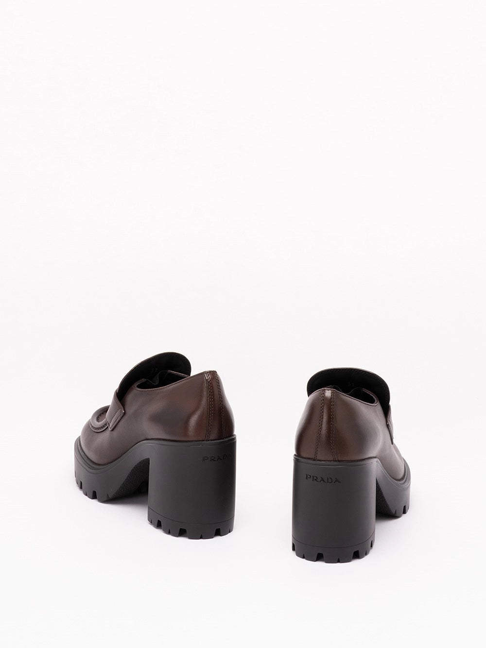 Prada Women Vintage Leather Loafers