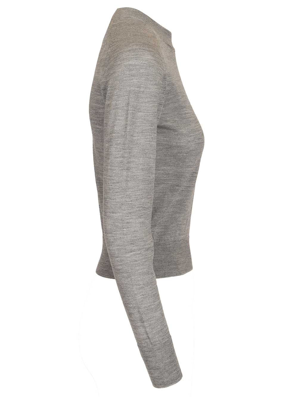 Ami Women Quota -Crewneck Sweater With Contrasted Ami De Coeur AMI PARIS