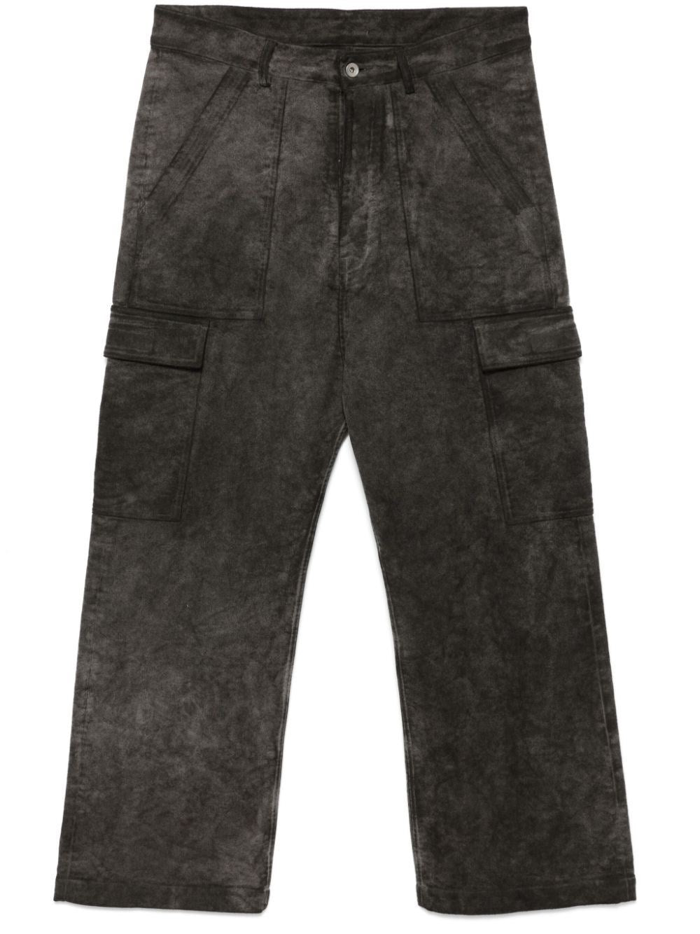 Rick Owens Drkshdw Men Cargo Trousers In Cotton Moleskin Garmen Dyed Dust RICK OWENS