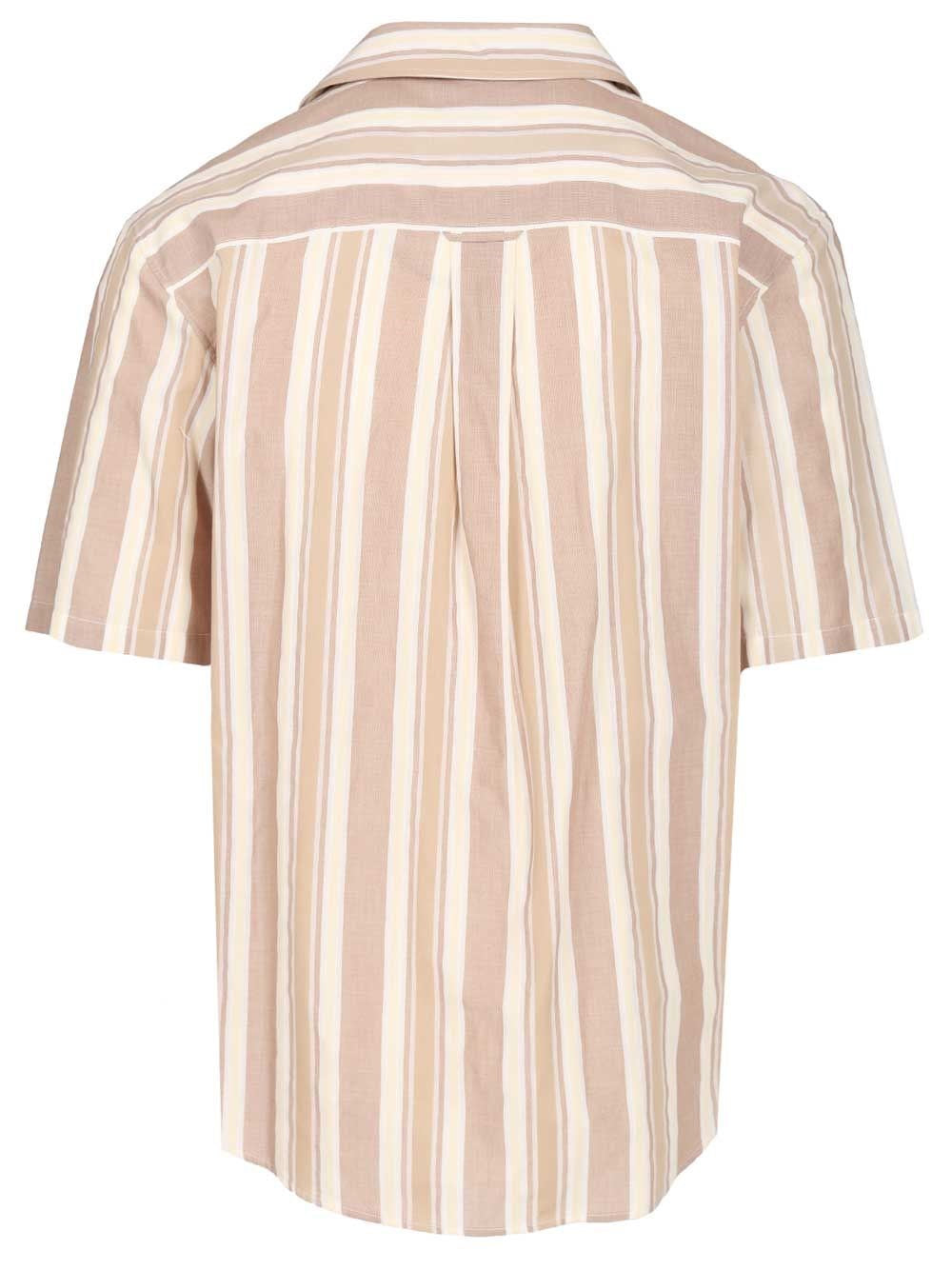 Saint Laurent Men Striped Cotton Shirt SAINT LAURENT