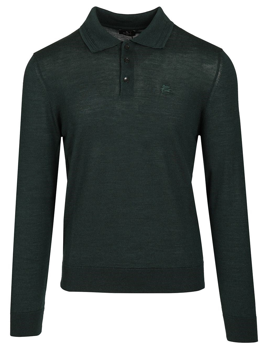 Etro Men Wool And Silk Polo Shirt ETRO