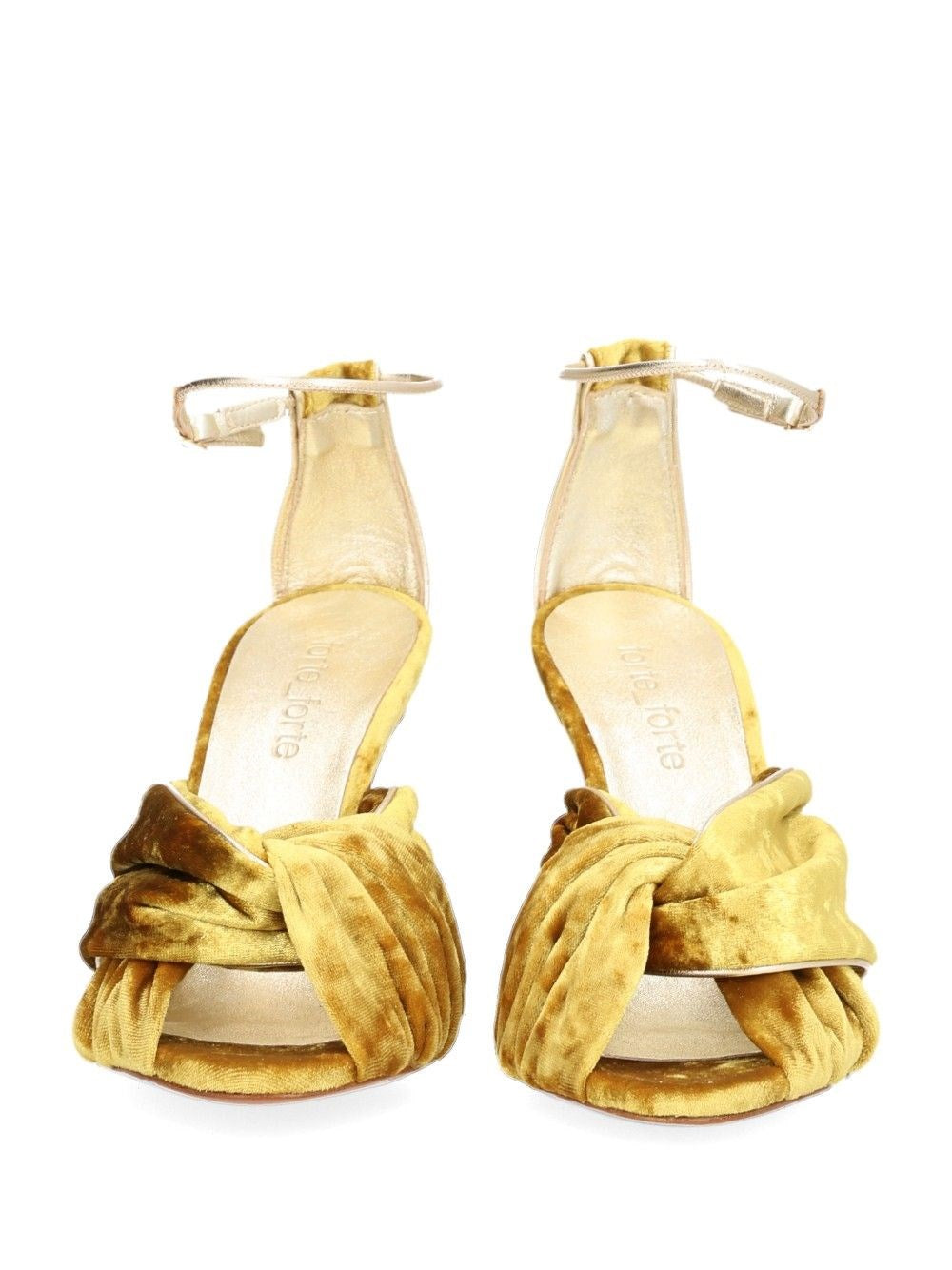 Forte_Forte Women Heliodore High Heel Velvet Crossover Sandal FORTE FORTE