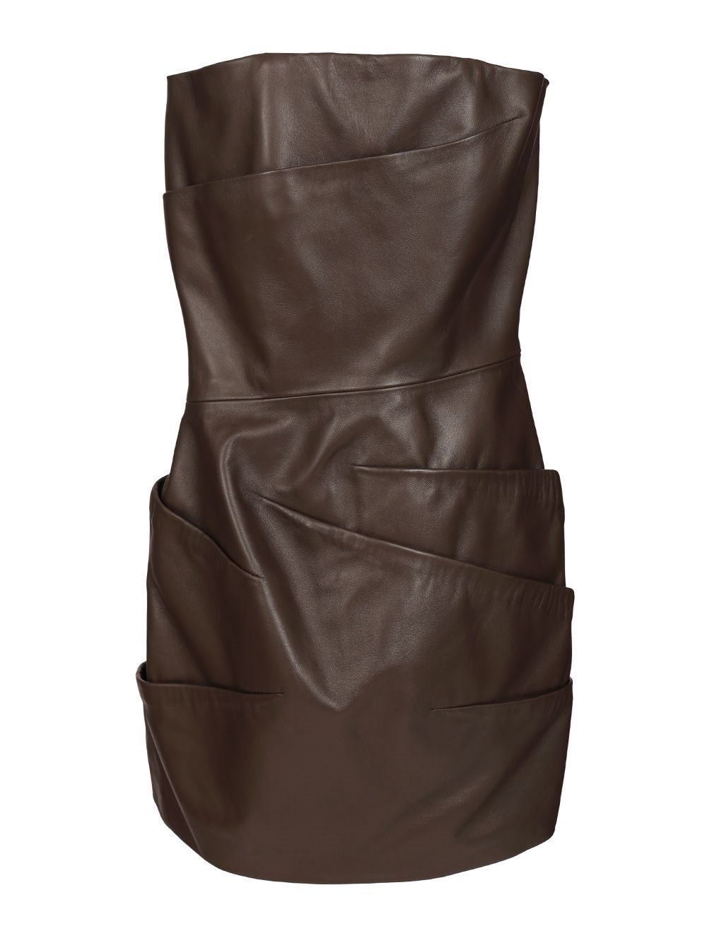 The Attico Women Leather Mini Dress THE ATTICO