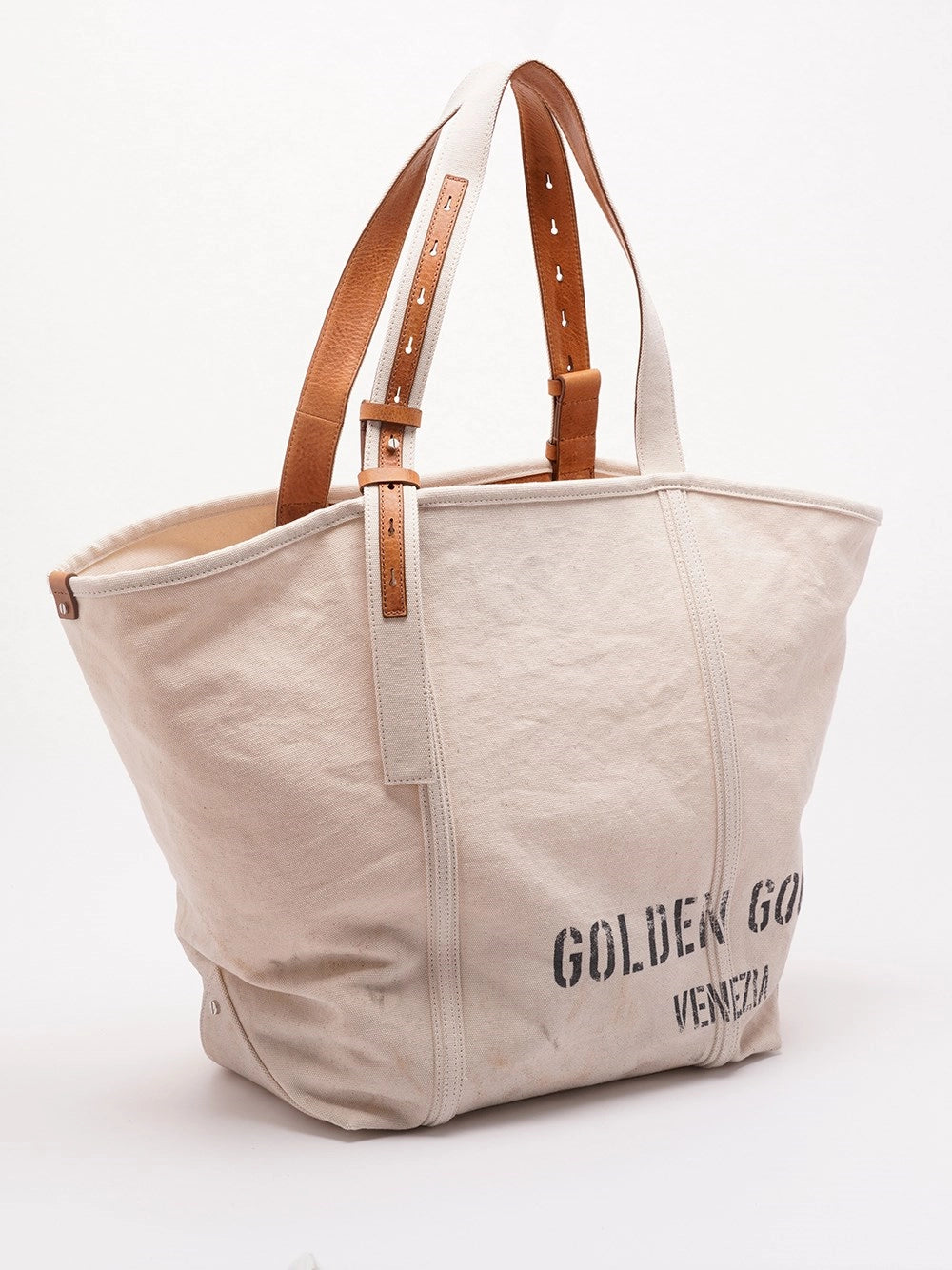 Golden Goose Women `24.7 Ew` Canvas Shopping Bag GOLDEN GOOSE