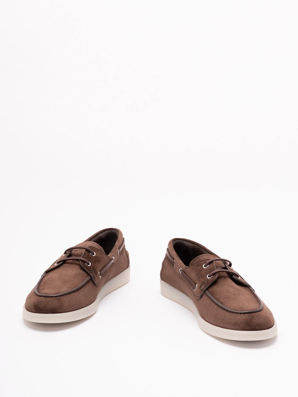 Prada Men Suede Boat Shoes PRADA