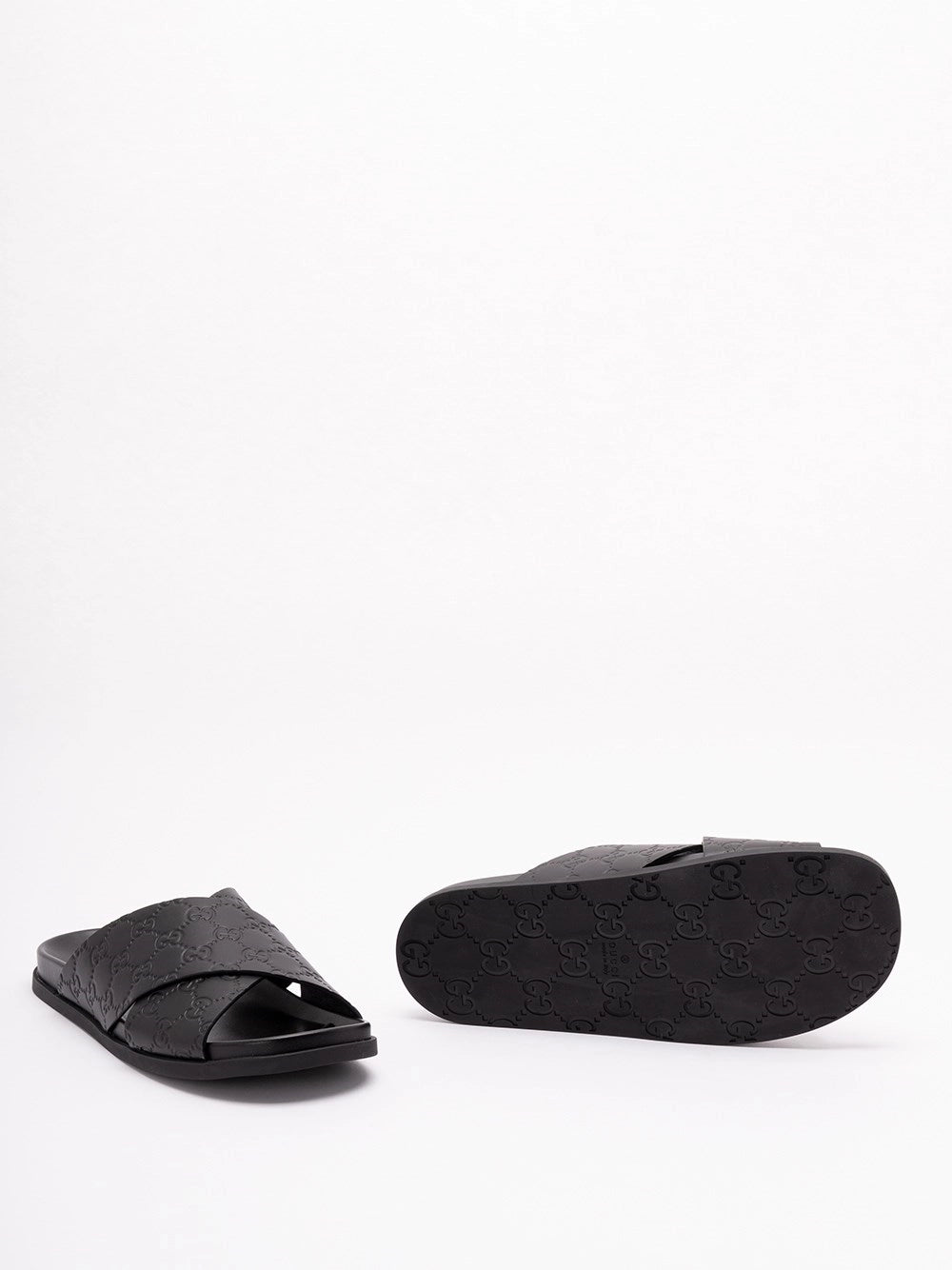 Gucci Men `Gg` Criss-Cross Sandals GUCCI