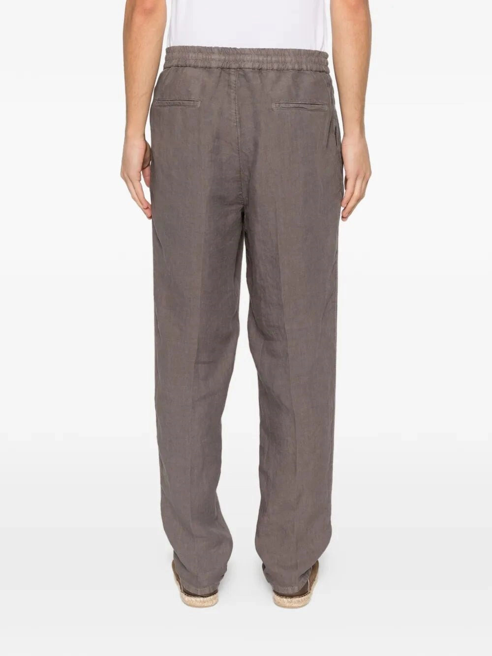 Brunello Cucinelli Men Garment-Dyed Pants With Drawstring And Double Pleats BRUNELLO CUCINELLI