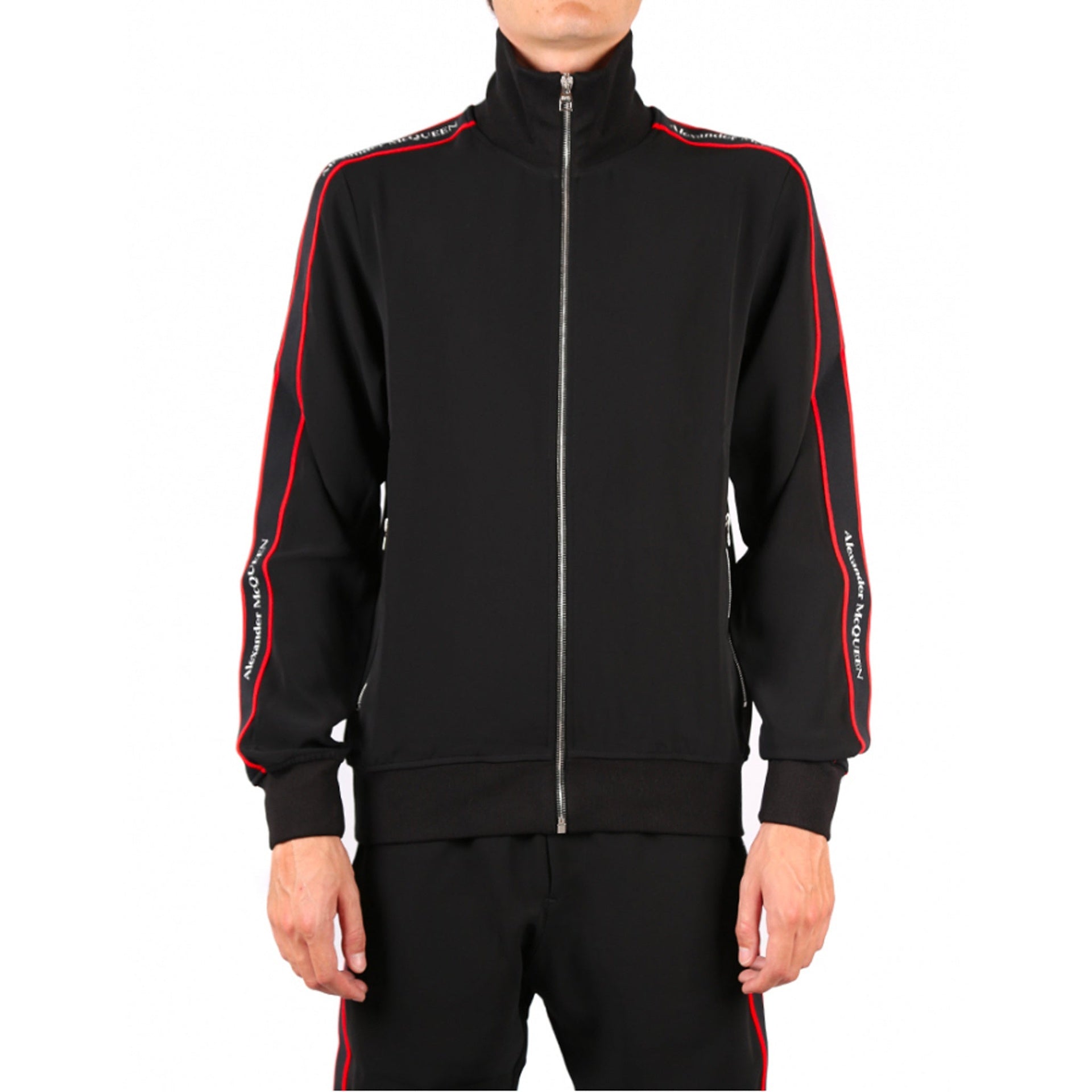 Alexander Mcqueen Logo Zipped Sweatshirt Men ALEXANDER MCQUEEN