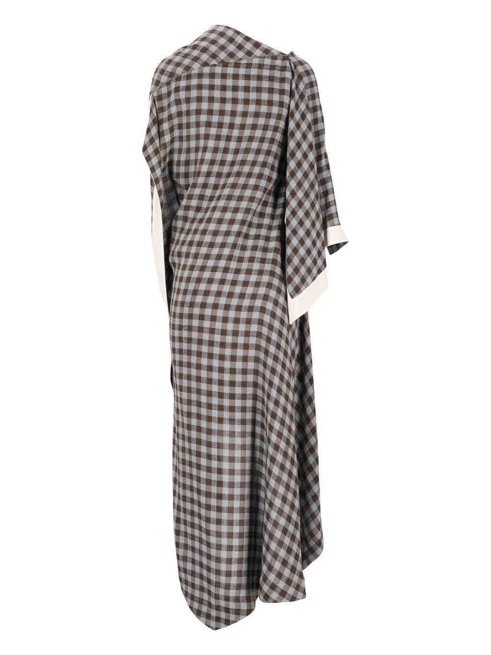 Loewe Women Dress In Viscose And Linen Blend LOEWE