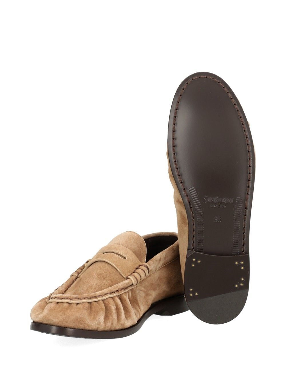 Saint Laurent Women Le Loafer Suede Moccasin SAINT LAURENT