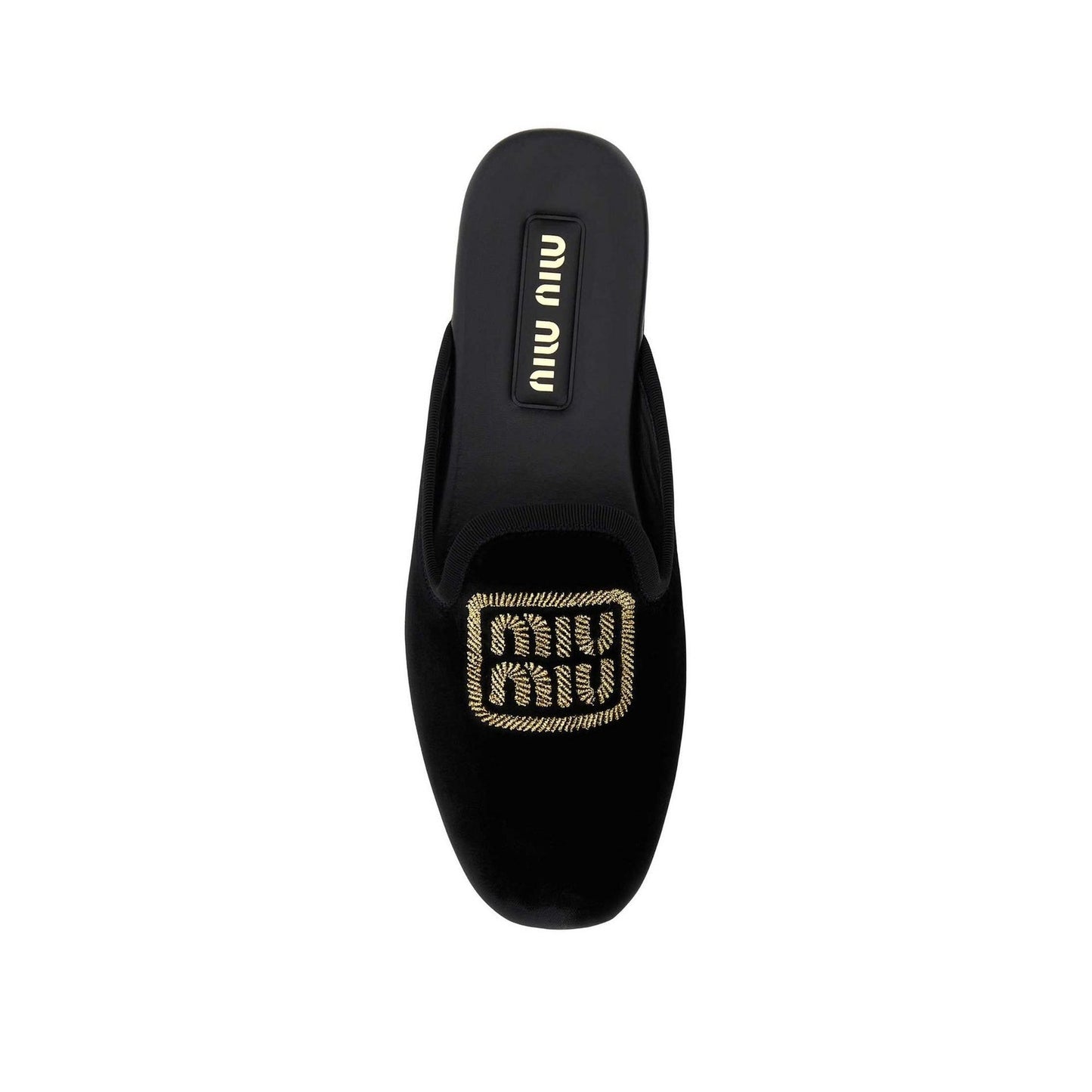 Miu Miu Logo Embroidered Slip-On Mules Women MIU MIU
