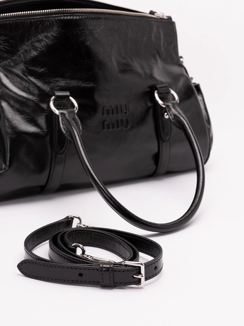 Miu Miu Women Shiny Leather Handbag MIU MIU