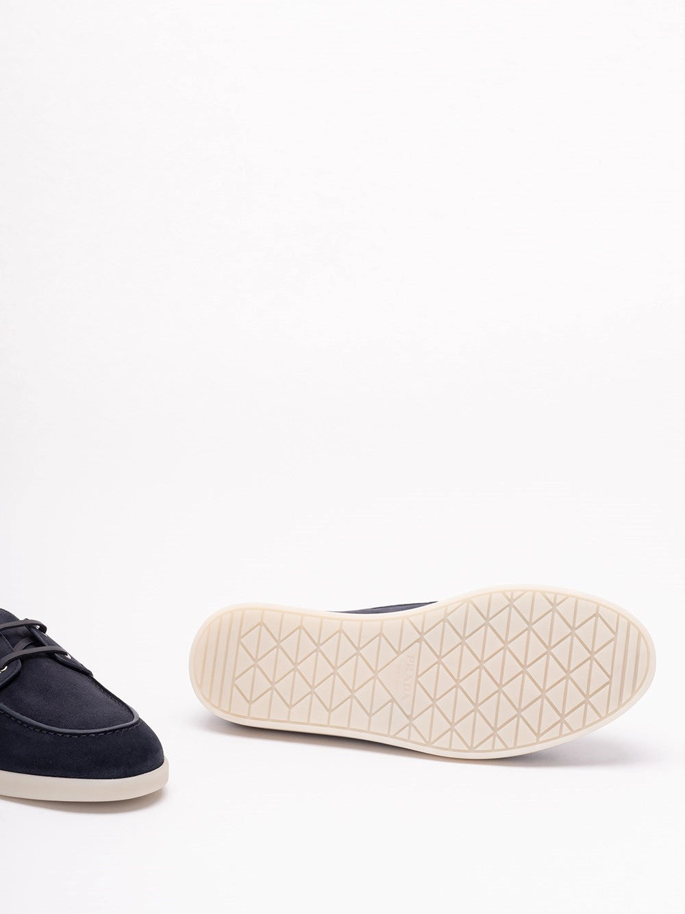 Prada Men Suede Boat Shoes PRADA