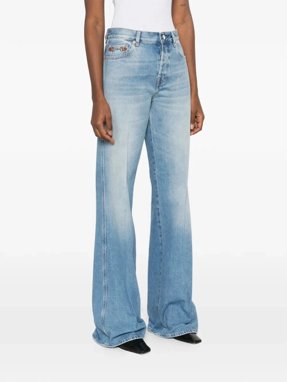 Gucci Women Mid Rise Flare Pants GUCCI